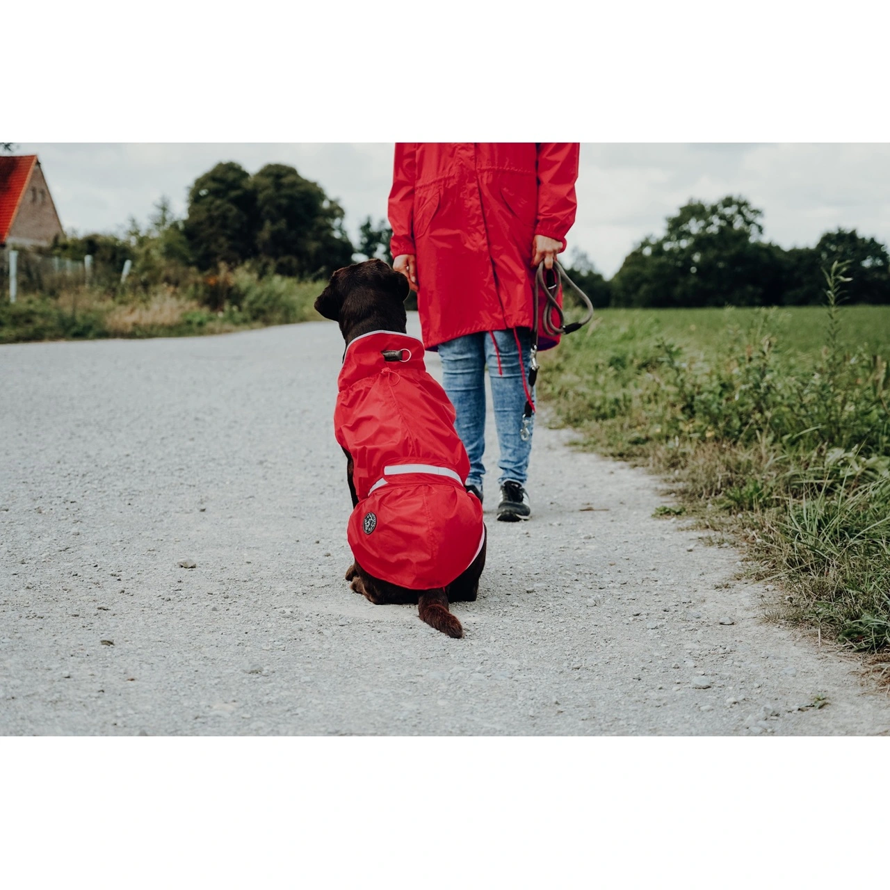 Hunter Uppsala Regnfrakke Rød 80 cm